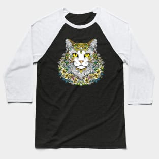 Kitty Glam Tropical Floral Baseball T-Shirt